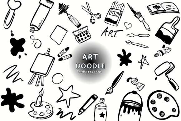 Art Doodle: A Playful Typeface for Memorable Branding
