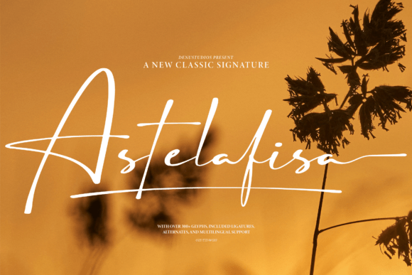 Astelafisa: Elegant Script Font
