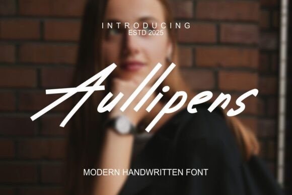 Aullipens: A Modern Script Typeface for Branding