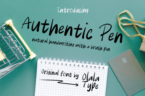 Authentic Pen: A Handwritten Typeface for Small Business Branding