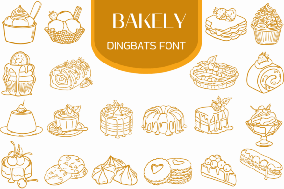 Bakely Font: Sweet Dingbats for Campaign Visuals