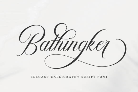 Bathingker: The Elegant Font for Clear Campaigns