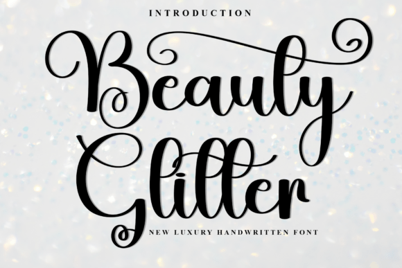 Beauty Glitter: The Script Font That Elevates Your Brand