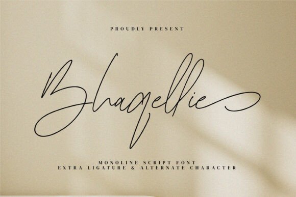 Bhaqellie: A Modern Script Typeface for Campaigns