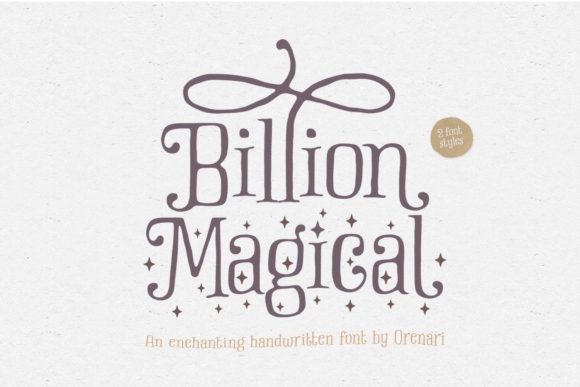 Billion Magical: The Perfect Handwritten Font for Crafters