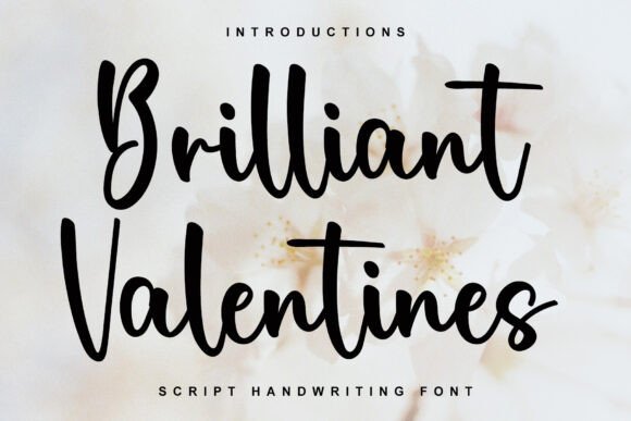 Brilliant Valentines: A Timeless Script Font for Editorial Design