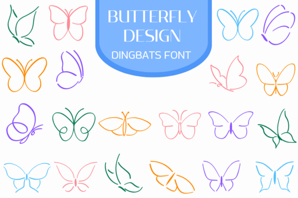 Butterfly Design: A Whimsical Typeface for Editorial Layouts