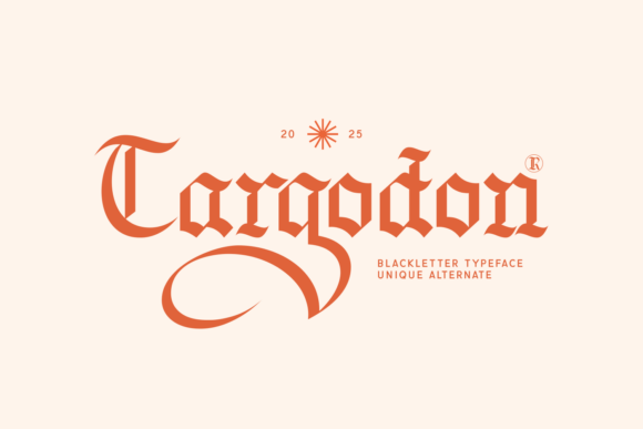 Cargodon: A Modern Blackletter Typeface for Bold Branding