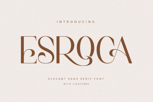 Esroca Typeface: Minimalist Sans Serif for Editorial Design