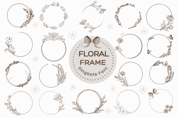Floral Frame Font Review: Elevating Brand Identity with Elegant Dingbats