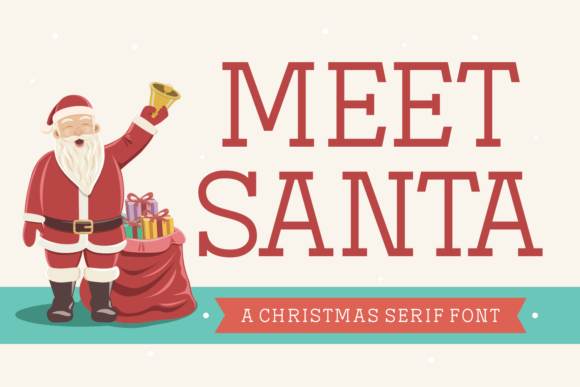 Meet Santa: A Festive Serif Font for Editorial Design