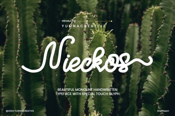 Nieckos Font Review: A Monoline Handwritten Typeface for Web Design
