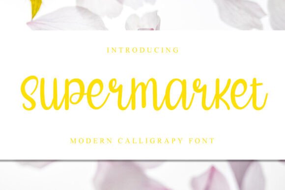 Supermarket Font: A Handwritten Typeface for Editorial Design