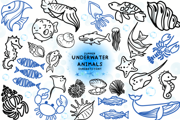 Underwater Animals Font: Dive Into Playful Campaign Design