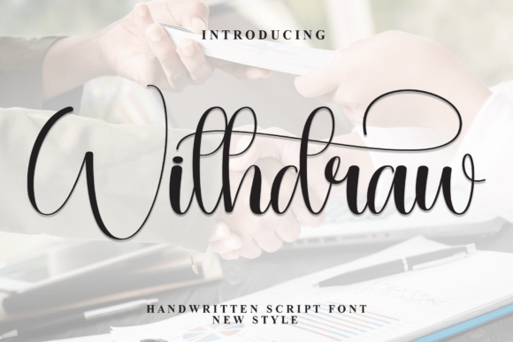 Withdraw: The Elegant Script Font for Handmade Brands